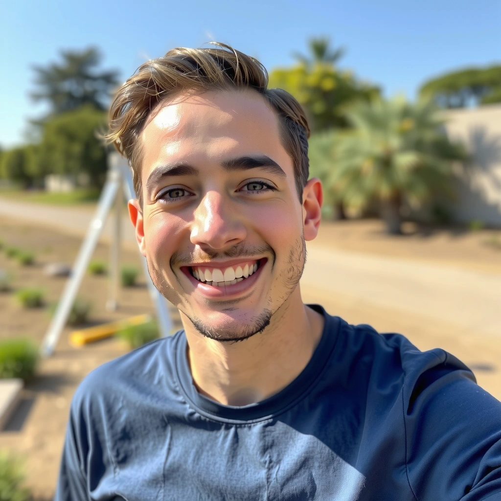 Portrait eines jungen Mannes, der seine erfolgreiche Umstellung auf eine vegetarische Ernährung teilt.